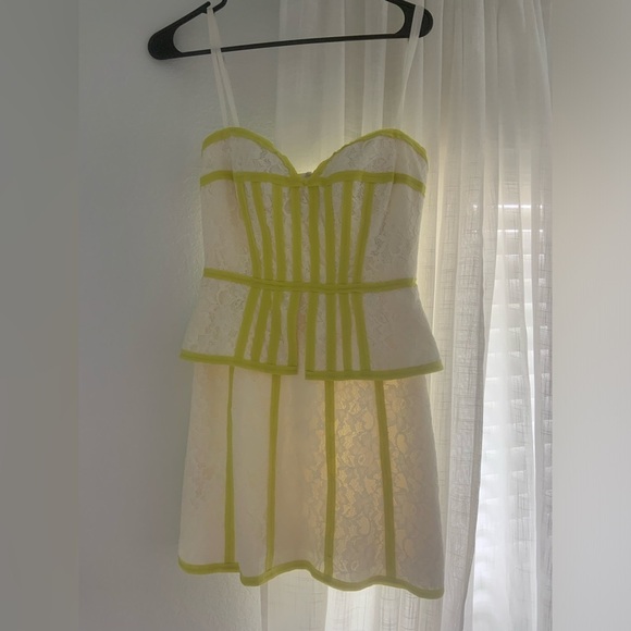 BCBGMAXAZRIA Strapless Lace Detailed Dress - Picture 9 of 14